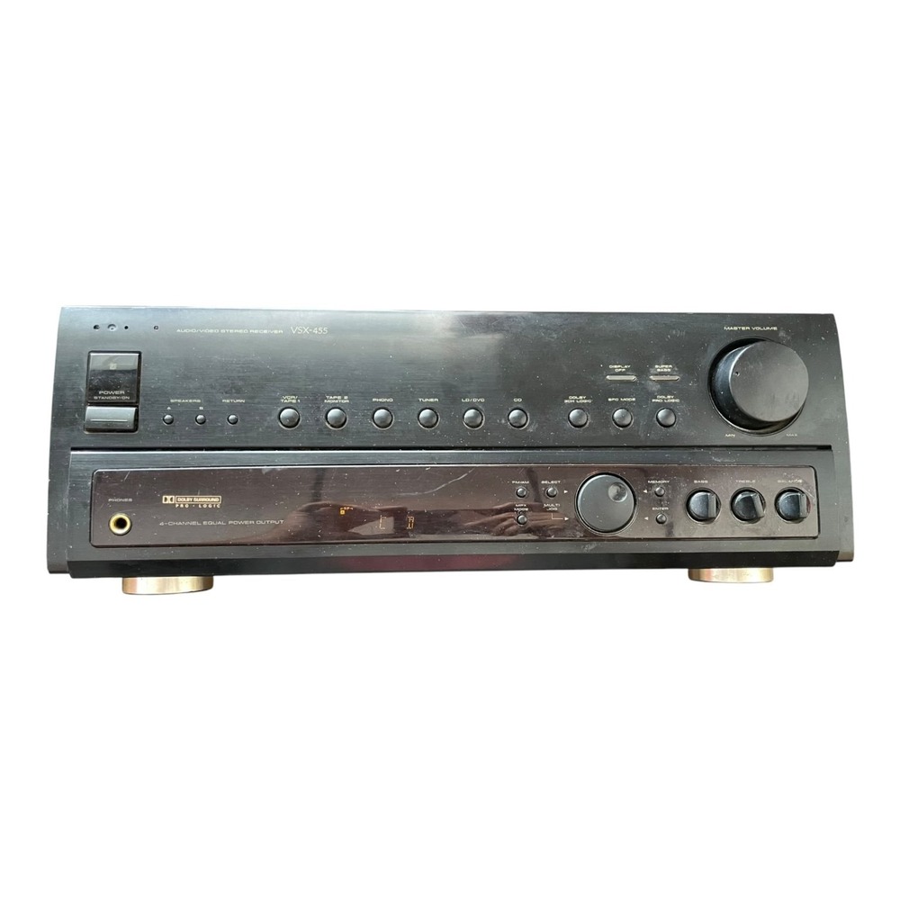 Pioneer VSX-455 Audio Video Stereo Receiver Dolby Pro Logic AM/FM Tuner Black